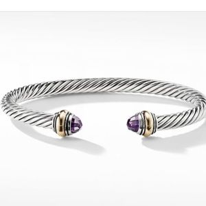 David Yurman ladies cuff bracelet with amethyst